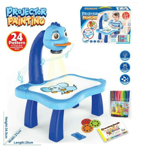 Drawing Projector Table for Kids with Light & Music