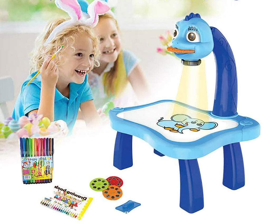 Drawing Projector Table for Kids with Light & Music