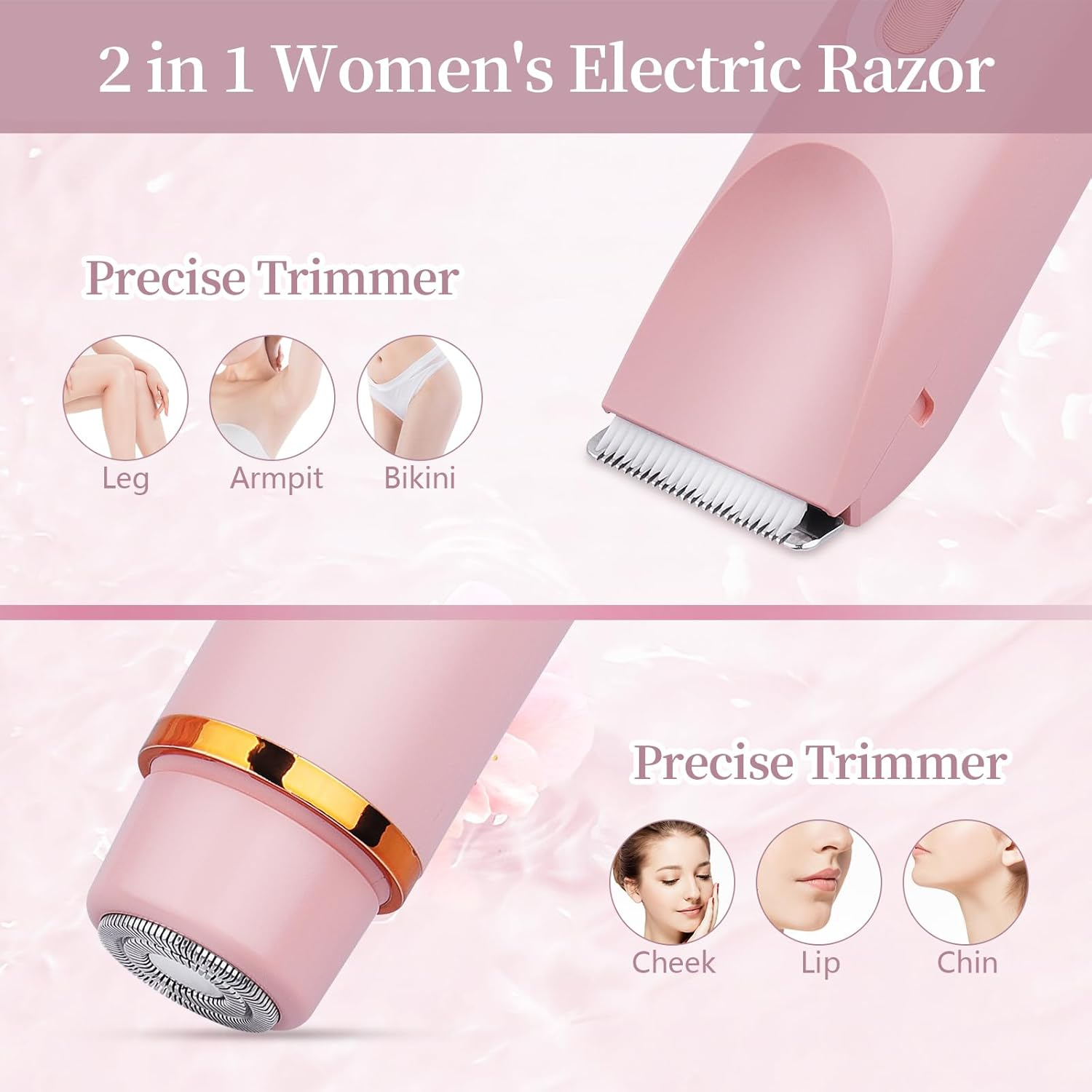 2 in 1 Dual Head Shaver Women - alternate view