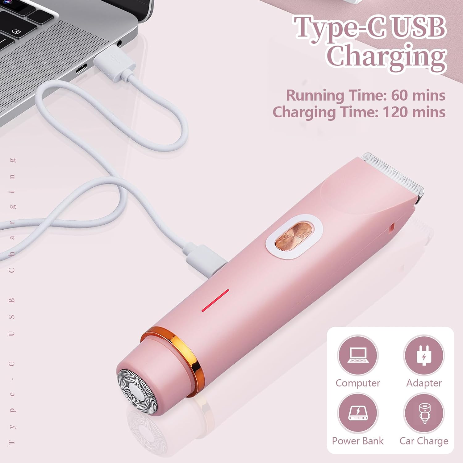 2 in 1 Dual Head Shaver Women - usage view
