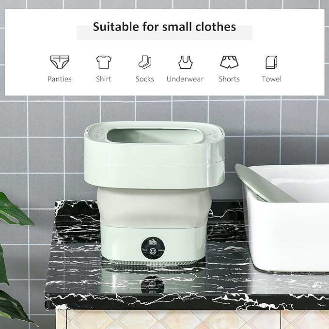 Foldable Mini Laundry Machine – Portable Washing Machine