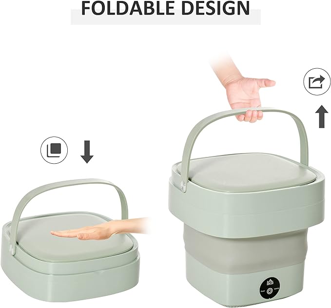 Foldable Mini Laundry Machine – Portable Washing Machine