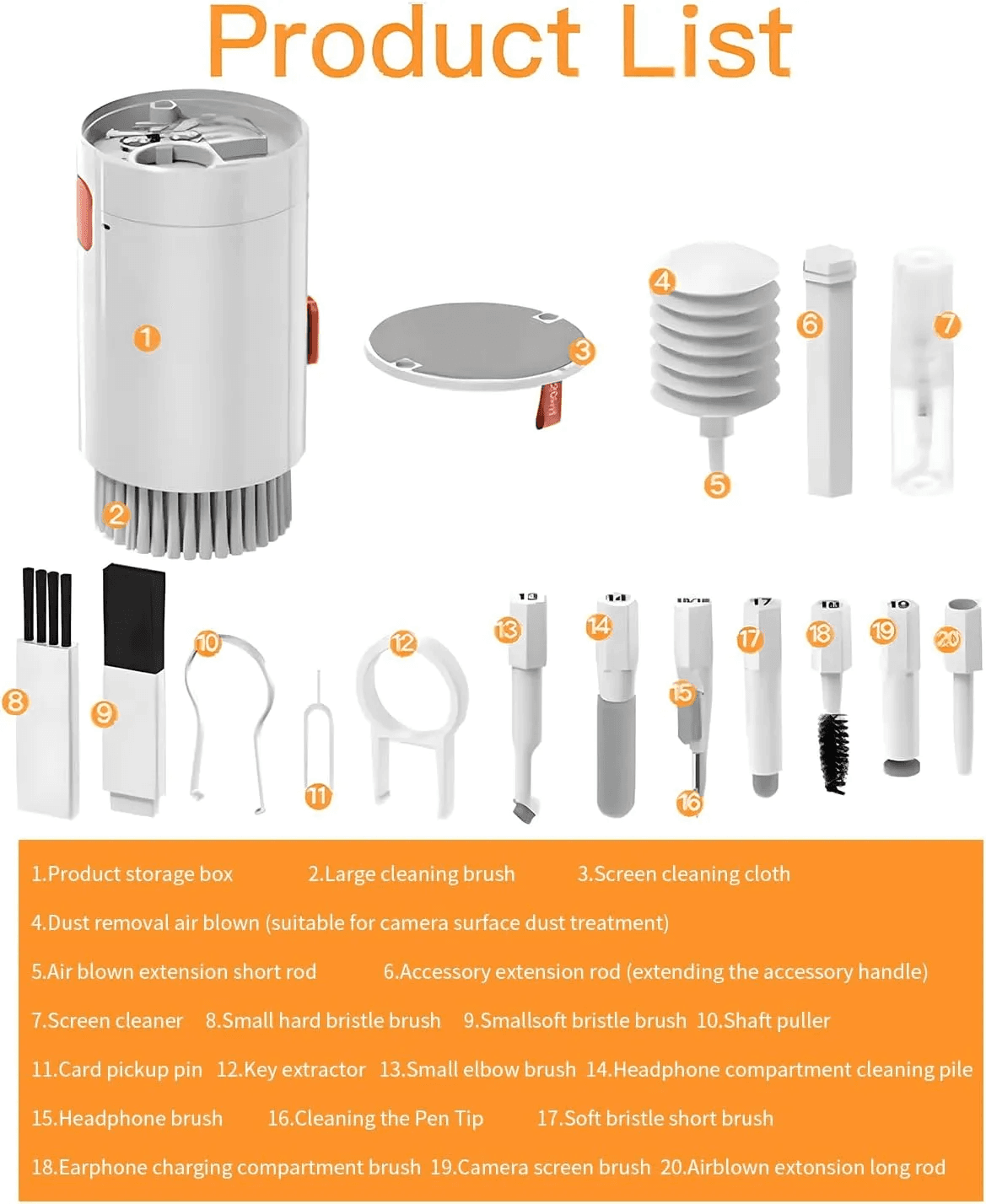Cleaning brush kit for phone camera UAE